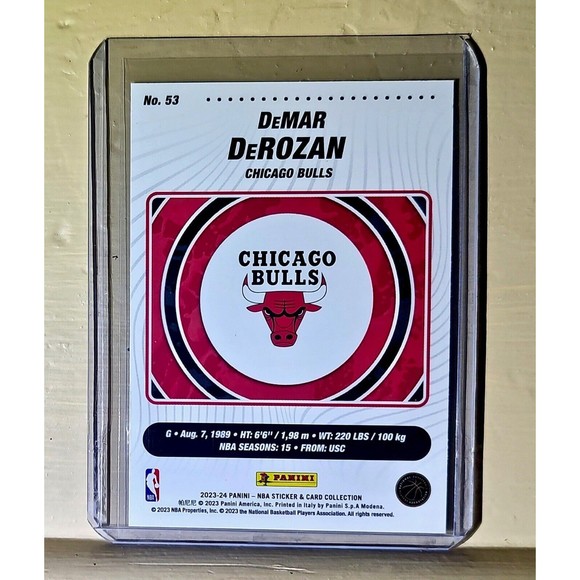 DeMar DeRozan 2023-24 Panini NBA Basketball #53 Silver Foil Card Chicago Bulls - Picture 2 of 2